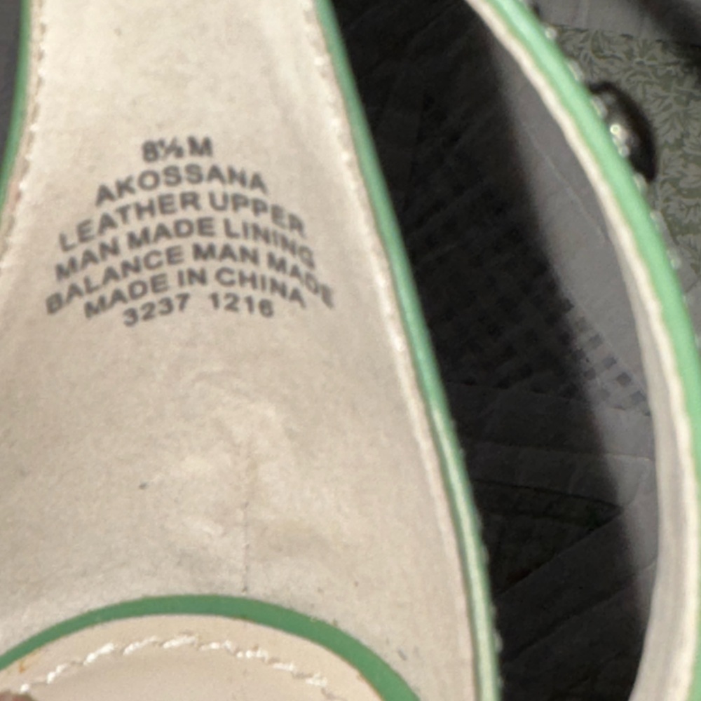 Anne Klein Akossana Mint Green Studded Ankle Strap Heels Size 8.5 - Picture 6 of 6